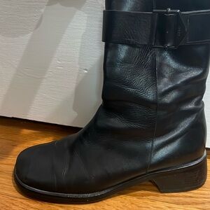Leather boots - DKNY black size 9